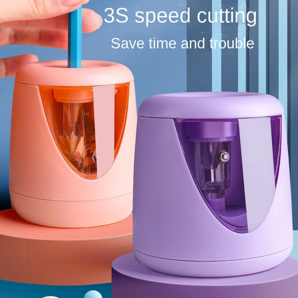 Automatic Electric Pencil Sharpener Multi-Function Heavy Duty Mechanical Office School Students Children Stationery Gifts